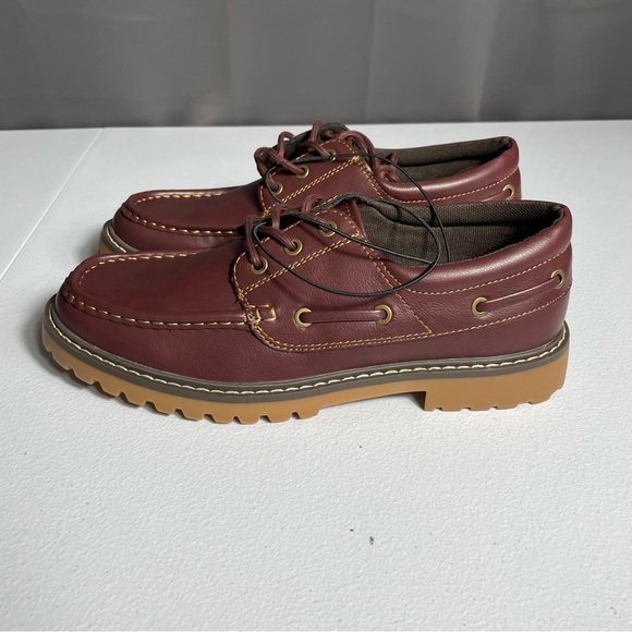 Mutual Weave Burgandy Leather Men's Shoes NWT Size 9 - Picture 4 of 4